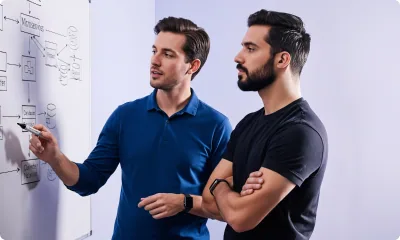CAS Auto team members in an open discussion